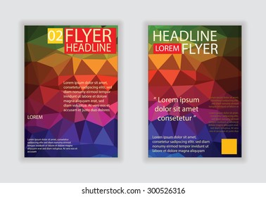 Abstract brochure design.Flyer design vector  in A4 size.