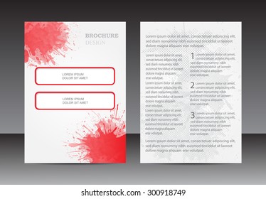 Abstract brochure design.Flyer design vector template.Book cover.Splash banner.