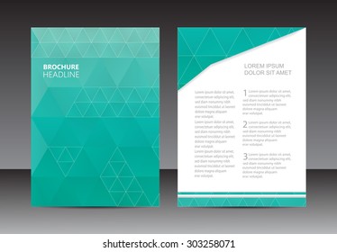 Abstract brochure design.Flyer design vector template.