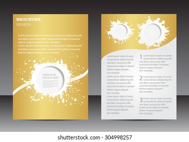 Abstract brochure design.Flyer design vector template.