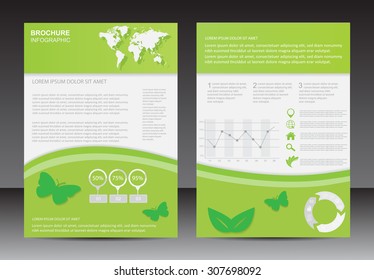 Abstract brochure design.Flyer design vector template.