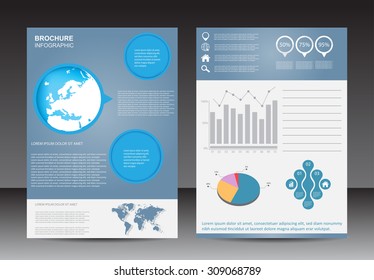Abstract brochure design.Flyer design vector template.Infographic brochure.