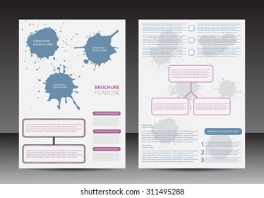 Abstract brochure design.Flyer design vector template.