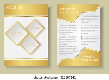 Abstract brochure design.Flyer design vector template.