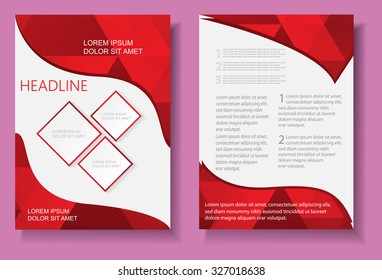 Abstract brochure design.Flyer design vector template.