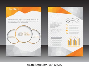 Abstract brochure design.Flyer design vector template.