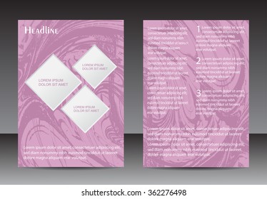 Abstract brochure design.Flyer design vector template.