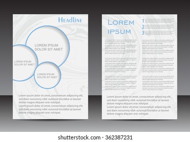 Abstract brochure design.Flyer design vector template.
