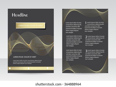Abstract brochure design.Flyer design vector template.