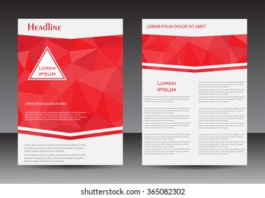Abstract brochure design.Flyer design vector template.