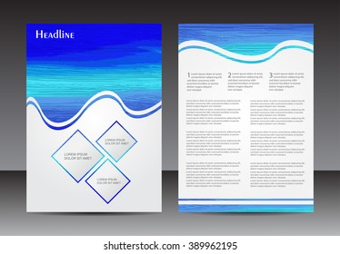 Abstract brochure design.Flyer design vector template.