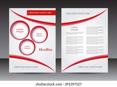 Abstract brochure design.Flyer design vector template.