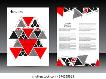 Abstract brochure design.Flyer design vector template.