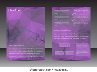 Abstract brochure design.Flyer design vector template.