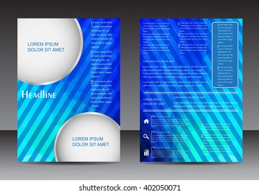 Abstract brochure design.Flyer design vector template.