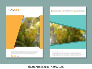 Abstract brochure design.Flyer design vector template.