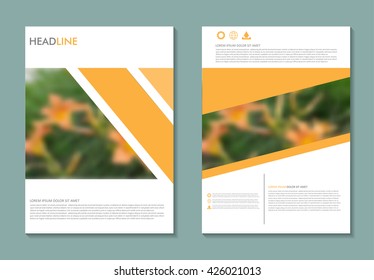 Abstract brochure design.Flyer design vector template.