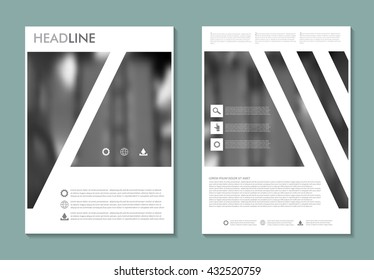 Abstract brochure design.Flyer design vector template.
