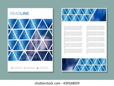 Abstract brochure design.Flyer design vector template.