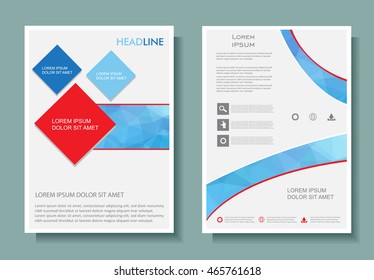 Diseño Abstractas de folletos. Diseño de volantes Plantilla de Vector.