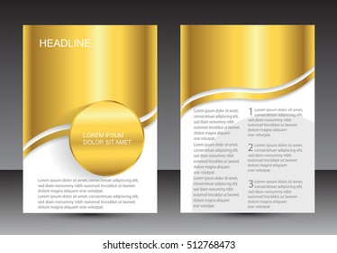 Abstract brochure design.Flyer design vector template.Layout in A4 size.