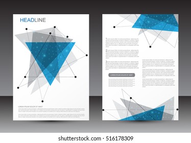 Abstract brochure design.Flyer design vector template.Layout in A4 size.