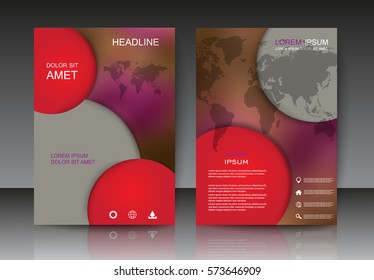 Abstract brochure design.Flyer design vector template.Layout in A4 size.