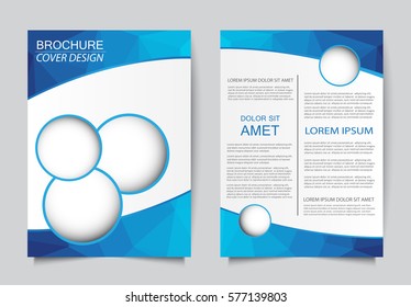 Abstract brochure design.Flyer design vector template.