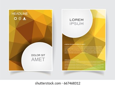 Abstract brochure design.Flyer design vector template.
