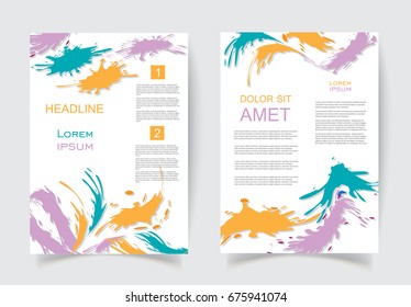 Abstract brochure design.Flyer design vector template.