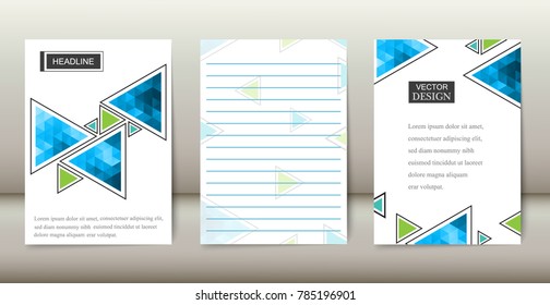 Abstract brochure design.Flyer design vector template.