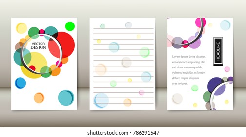Abstract brochure design.Flyer design vector template.