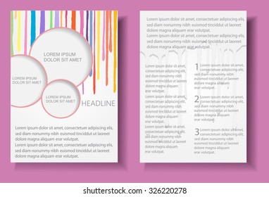 Abstract brochure design.Flyer design.Vector illustration.