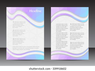 Abstract brochure design.Flyer design.Vector illustration.