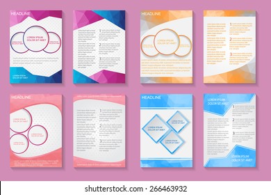 Abstract brochure design.Flyer design.Vector template.