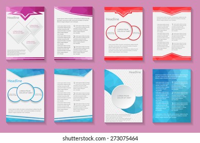 Abstract brochure design.Flyer design.Vector template.