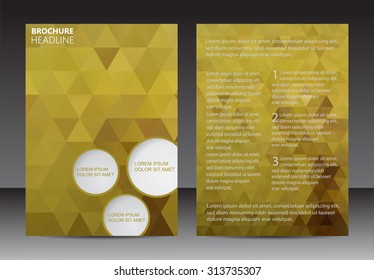 Abstract brochure design.Flyer design.Vector template.