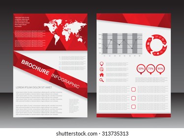 Abstract brochure design.Flyer design.Vector template.