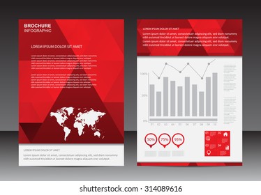 Abstract brochure design.Flyer design.Vector template.