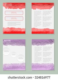 Abstract brochure design.Flyer design.Vector template.