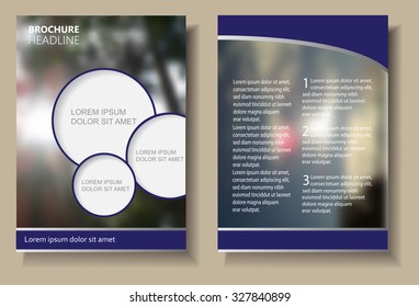 Abstract brochure design.Flyer design.Vector template.