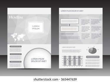 Abstract brochure design.Flyer design.Vector template.