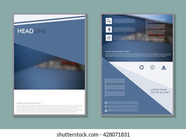 Abstract brochure design.Flyer design.Vector template.