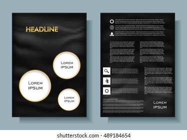 Abstract brochure design.Flyer vector template.