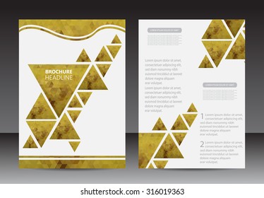 Abstract brochure design.Geometric flyer design.Vector illustration.