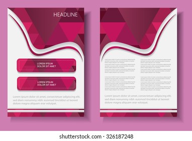Abstract brochure design.Geometric flyer design.Vector illustration.