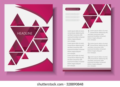 Abstract brochure design.Geometric flyer design.Vector illustration.