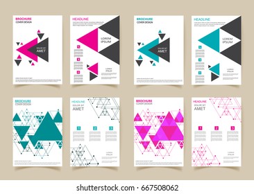 Abstract brochure design.Modern cover layout,flyer in A4 size.