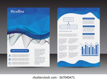 Abstract brochure design.Vector flyer template.