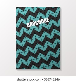 Abstract brochure. Flyer or book cover design. Vector illustration